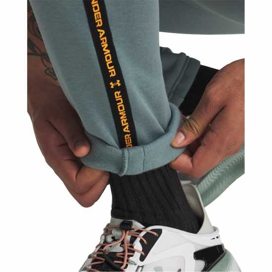 Under Armour Мъжко Спортно Долнище Icon Fleece Taping Joggers Mens Jasper Blue Мъжки меки спортни долнища