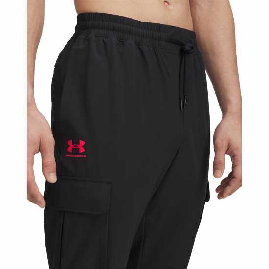 Мъжки меки спортни долнища Under Armour Armour Vibe Cargo Pants Black Under Armour Armour Vibe Cargo Pants Black Мъжки меки спортни долнища