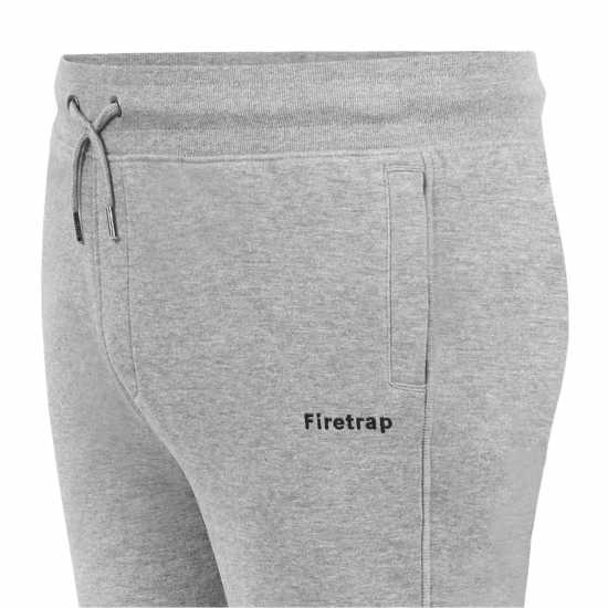 Firetrap Mens Slim Joggers Grey Marl - Мъжко облекло за едри хора