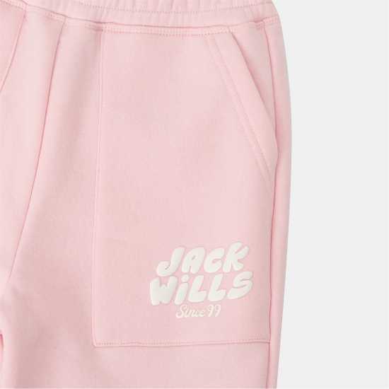 Jack Wills Kids Jw Loose Fit Closed Hem Fleece Joggers Розово Jack Wills Kids Jw Loose Fit Closed Hem Fleece Joggers Розово
