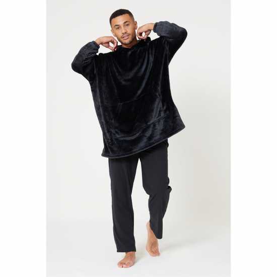 Studio Snuggle Hoodie Black - Мъжки пижами