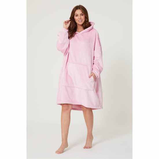 Be You Plain Snuggle Hoodie Pink Дамски пижами