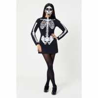 Character Halloween Skeleton Tunic Dress  Детски поли и рокли