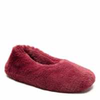Fur Ballet Slippers Wine Red  Дамски обувки