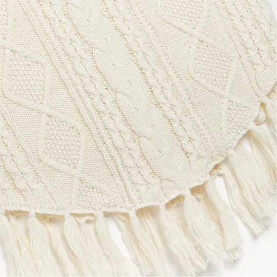 Knit Poncho Cream  Мъжки грейки