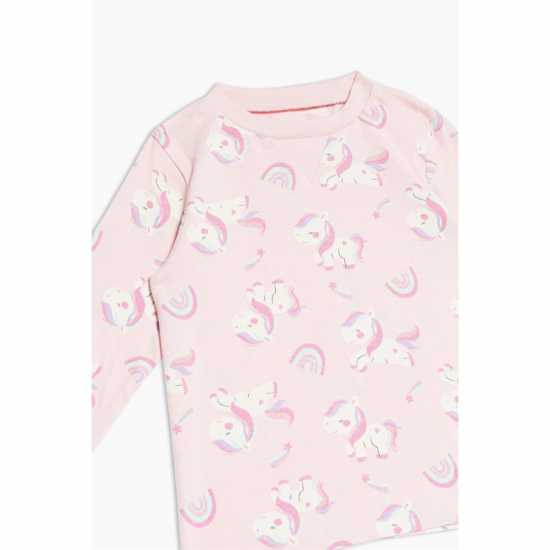 Hello World Baby Girls Pack Of 3 Unicorn Pyjamas  Бебешки дрехи