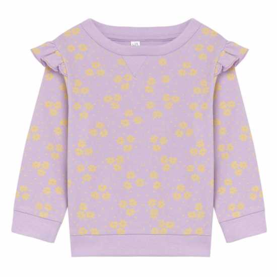 Girls Wow Buy Ditsy Jog Set Purple Yellow  Бебешки дрехи