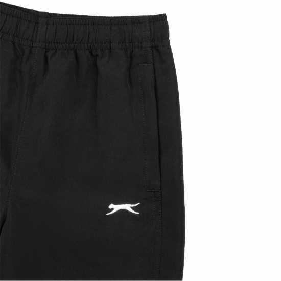 Детски долнища за бягане Slazenger Junior Boys Active Woven Track Pants Черно Slazenger Junior Boys Active Woven Track Pants Черно Детски долнища за бягане