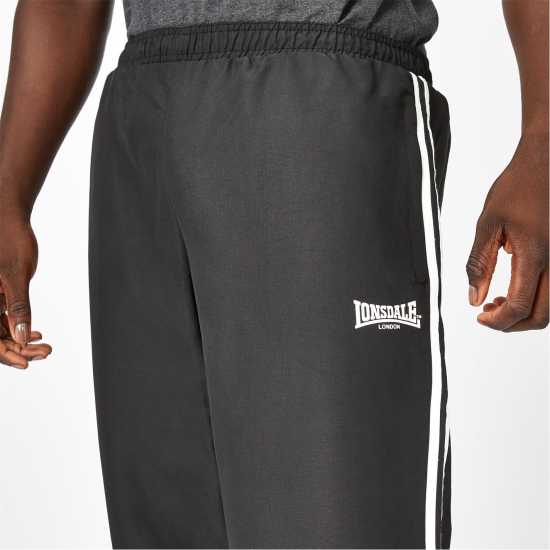 Lonsdale Текстилно Долнище Мъжко 2S Oh Woven Pants Mens Black Мъжки долнища за бягане