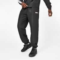 Lonsdale Мъжко Спортно Долнище Essential Ch Woven Jogging Bottoms Mens Black Мъжко облекло за едри хора