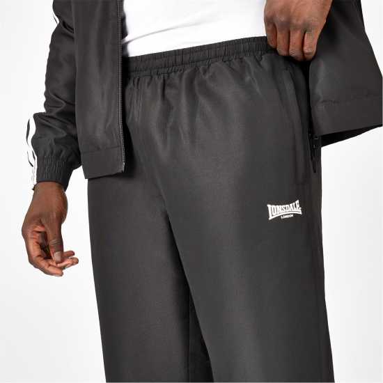 Lonsdale Мъжко Спортно Долнище Essential Ch Woven Jogging Bottoms Mens Black Мъжко облекло за едри хора