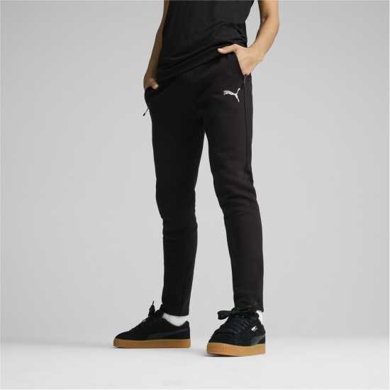 Puma Evostripe Closed Hem Fleece Joggers Черно 