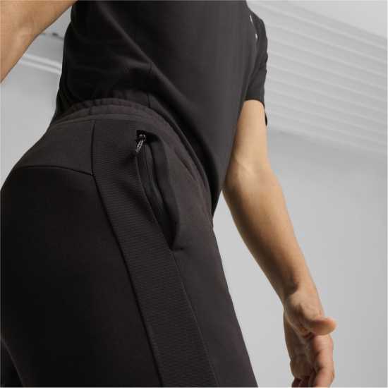Puma Evostripe Closed Hem Fleece Joggers Черно 