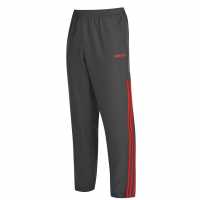 Sale Adidas Mens Samson 4.0 Pants Grey/Red Мъжко облекло за едри хора