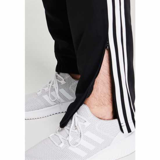 Adidas Mens Samson 4.0 Tracksuit Bottoms Black/White Мъжко облекло за едри хора