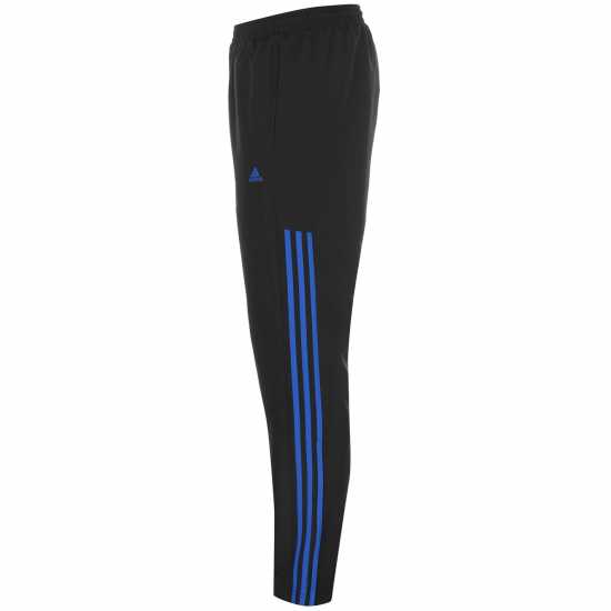 Adidas Mens Samson 4.0 Tracksuit Bottoms Black/Royal Мъжко облекло за едри хора