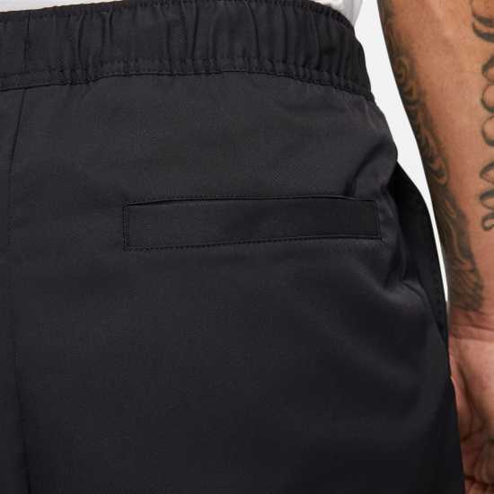 Nike Club Men's Woven Tapered Leg Pants Black/White Мъжко облекло за едри хора