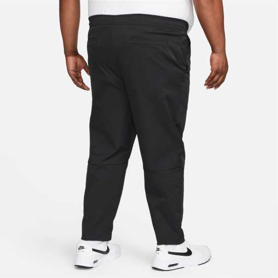 Nike Club Men's Woven Tapered Leg Pants Black/White Мъжко облекло за едри хора