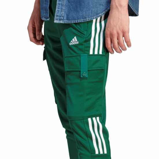 Adidas Мъжки Анцуг Trio Cargo Tracksuit Bottoms Mens Col Green Мъжко облекло за едри хора