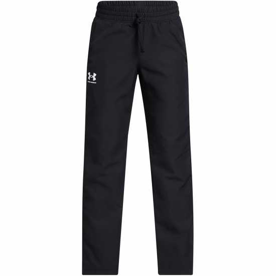 Under Armour Детско Долнище За Бягане Rival Fleece Jogging Bottoms Juniors Черно/бяло Детски долнища за бягане