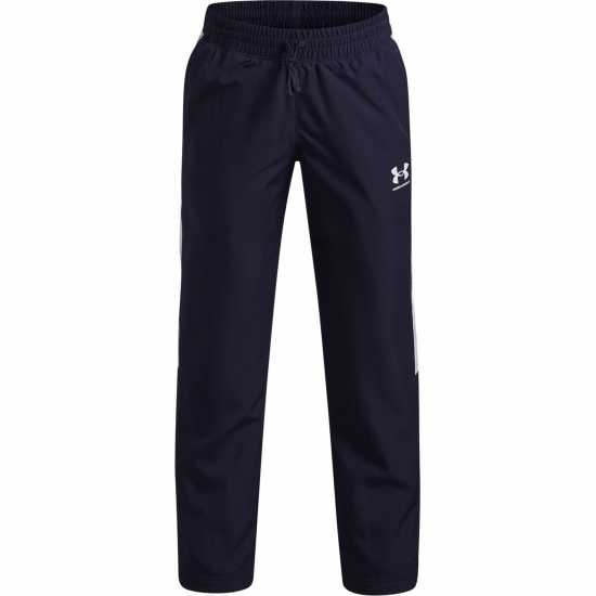 Under Armour Детско Долнище За Бягане Rival Fleece Jogging Bottoms Juniors Navy/White 