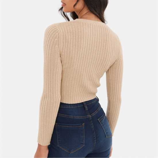 Плетена Жилетка Fine Gauge Knit Cardigan Плетена Жилетка Fine Gauge Knit Cardigan