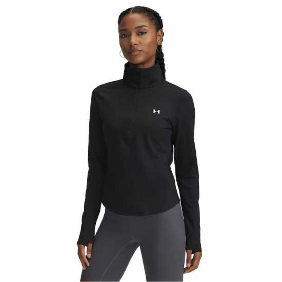 Under Armour Motion Half Zip Ld54 Черно Дамски дрехи за бягане