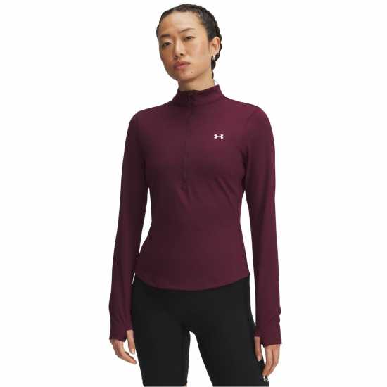 Under Armour Women's Motion 2 Zipped Performance Tracksuit Top Тъмно бордово 