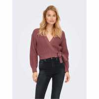 Плетена Жилетка Only Breda Wrap Cardigan Womens Носталгия Роза Дамски пуловери и жилетки