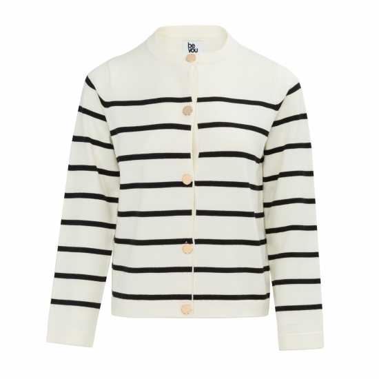 Плетена Жилетка Be You You Women Stripe Cardigan Крем 