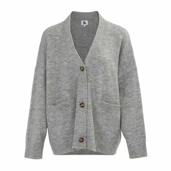 Плетена Жилетка Be You You Women Oversized Cardigan Сив марл 
