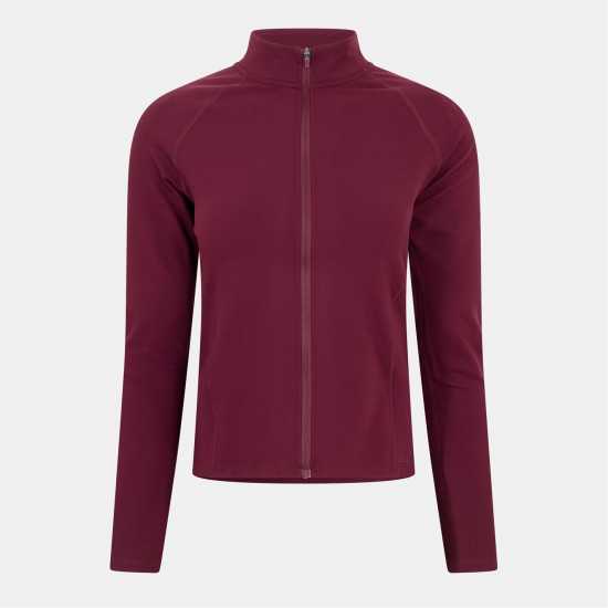Peach Luxe Full Zip Jacket - Vibrant Fig Luxe  