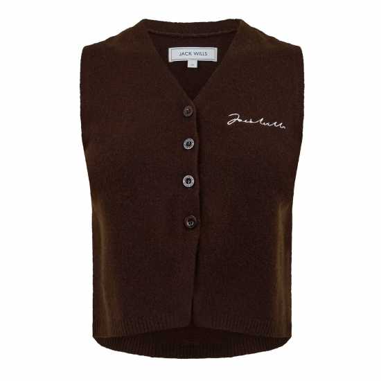 Дамски пуловери и жилетки Jack Wills Knit Waistcoat Womens Jack Wills Knit Waistcoat Womens Дамски пуловери и жилетки