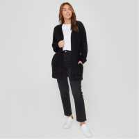 Плетена Жилетка Be You Fluffy Cardigan ЧЕРЕН Дамски пуловери и жилетки