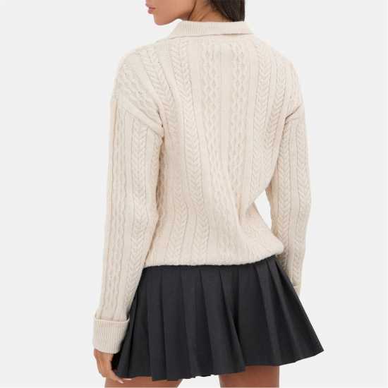 Жилетка С Цип Cable Knit Zip Cardigan Жилетка С Цип Cable Knit Zip Cardigan