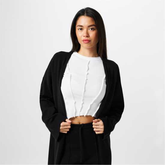 Дамски пуловери и жилетки Плетена Жилетка Jack Wills Maxi Length Cardigan Черно Плетена Жилетка Jack Wills Maxi Length Cardigan Черно Дамски пуловери и жилетки