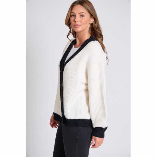Дамски пуловери и жилетки Плетена Жилетка Be You Asymmetrical Button Up Cardigan Бяло Плетена Жилетка Be You Asymmetrical Button Up Cardigan Бяло Дамски пуловери и жилетки