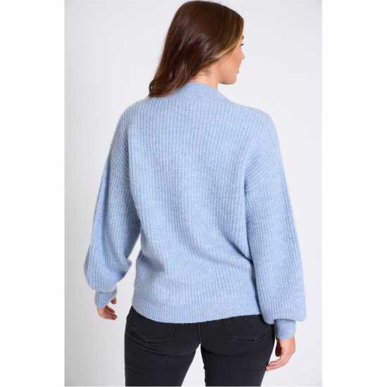 Дамски пуловери и жилетки Плетена Жилетка Be You Asymmetrical Button Up Cardigan Синьо Плетена Жилетка Be You Asymmetrical Button Up Cardigan Синьо Дамски пуловери и жилетки