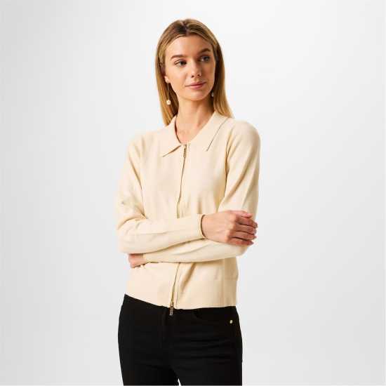 Дамски пуловери и жилетки Biba Плетена Жилетка Zip Up Cardigan Biba Плетена Жилетка Zip Up Cardigan Дамски пуловери и жилетки