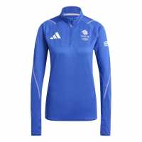 Adidas Women's Team Gb Performance Tracksuit Top Semi Lucid Blue Adidas Women's Team Gb Performance Tracksuit Top Semi Lucid Blue