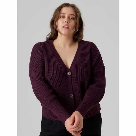 Vero Moda Плетена Жилетка Vmlea Cardigan Plus Size  Дамски пуловери и жилетки