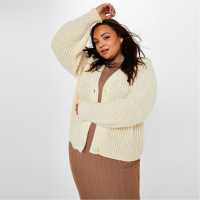 Плетена Жилетка Plus Size Boxy Knit Cardigan  Дамски пуловери и жилетки