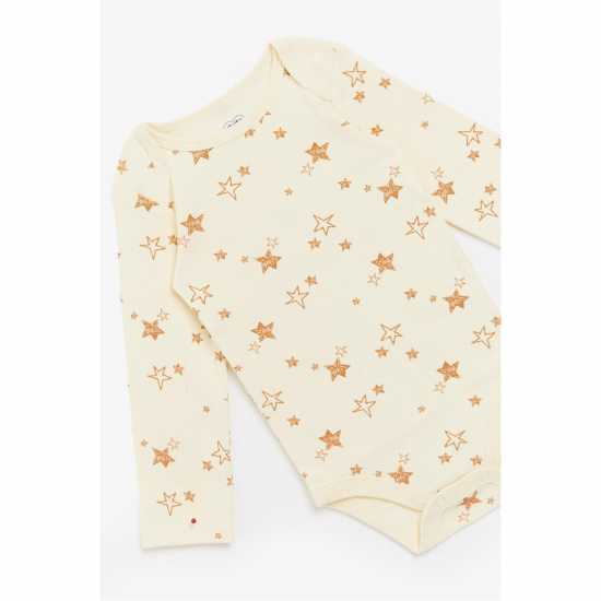Baby Unisex 6 Piece Cream Star Set  Бебешки дрехи