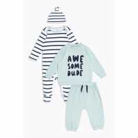 Baby Boy 4 Piece Awesome Outfit  Бебешки дрехи