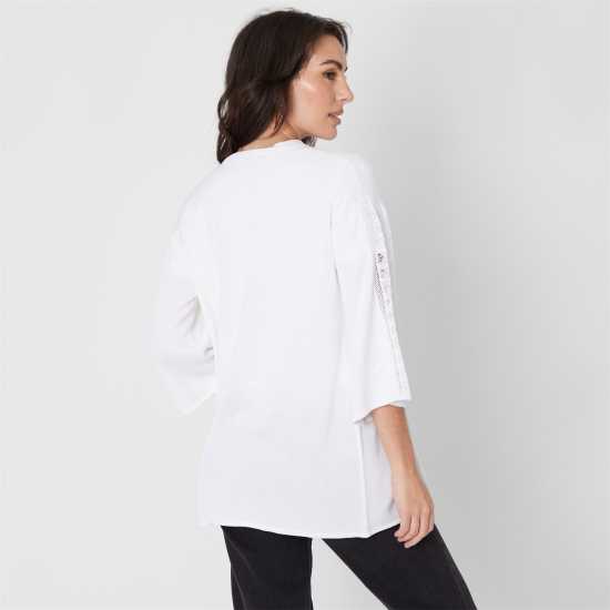 Дамски пуловери и жилетки Плетена Жилетка Be You Lace Detail Cardigan Бяло Плетена Жилетка Be You Lace Detail Cardigan Бяло Дамски пуловери и жилетки