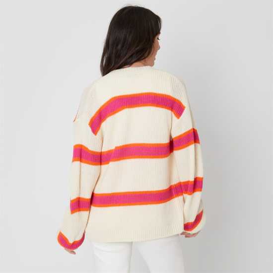 Дамски пуловери и жилетки Плетена Жилетка Be You Stripe Cardigan Плетена Жилетка Be You Stripe Cardigan Дамски пуловери и жилетки