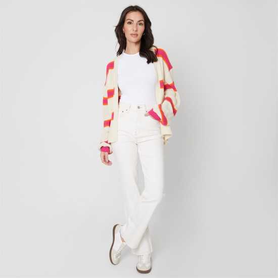 Дамски пуловери и жилетки Плетена Жилетка Be You Stripe Cardigan Плетена Жилетка Be You Stripe Cardigan Дамски пуловери и жилетки