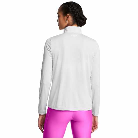 Under Armour Armour Tech Full Zip Tracksuit Top Womens Хало Сиво Дамски дрехи за бягане