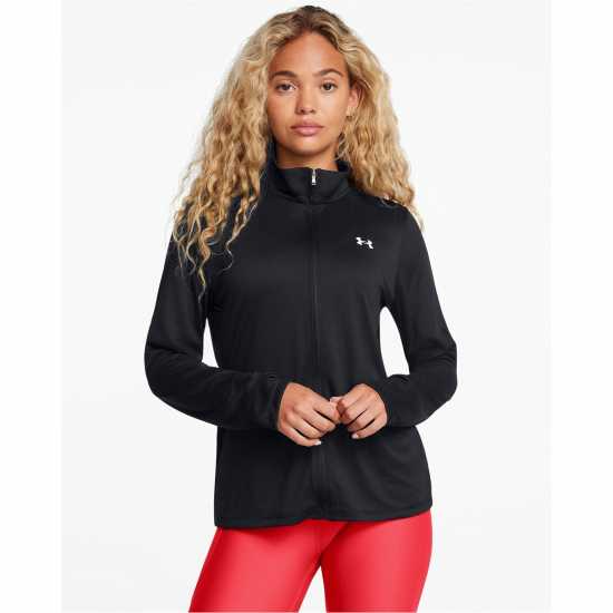 Дамски дрехи за бягане Under Armour Armour Tech Full Zip Tracksuit Top Womens Черно Under Armour Armour Tech Full Zip Tracksuit Top Womens Черно Дамски дрехи за бягане