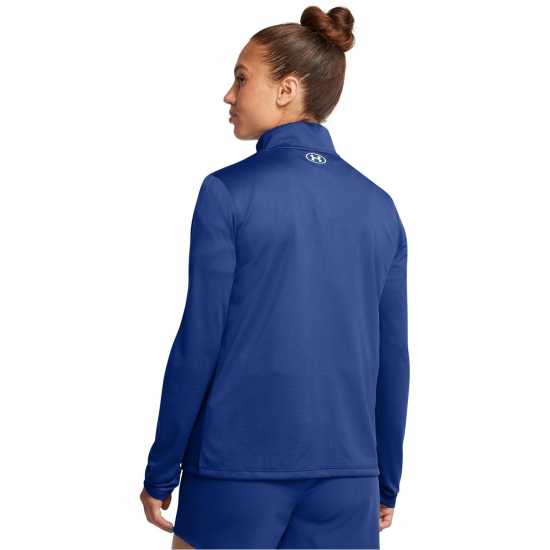 Under Armour Women's Tech Full-Zip Performance Tracksuit Top Синьо Дамски дрехи за фитнес